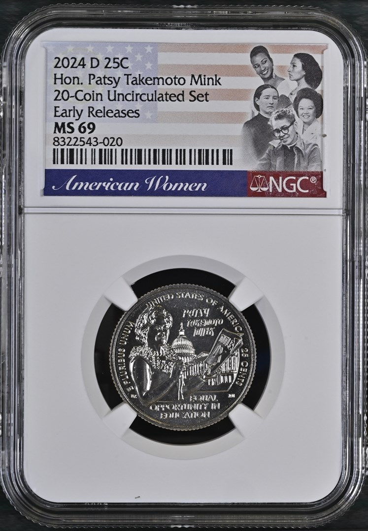 2024 D Hon. Patsy Takemoto Mink 25C MS | Coin Explorer | NGC