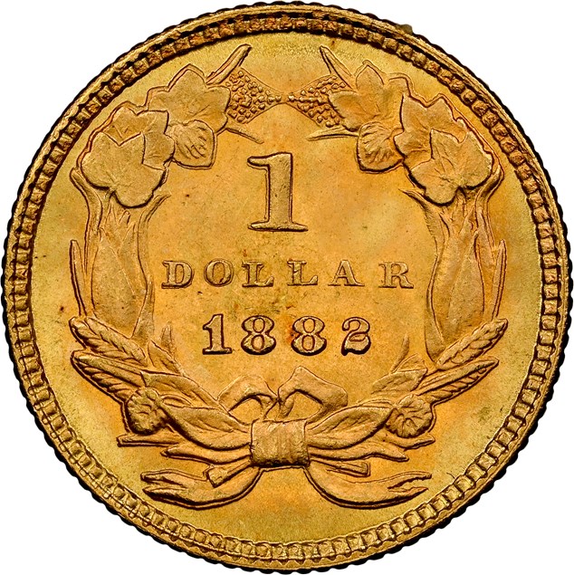 1882 G$1 MS | Coin Explorer | NGC