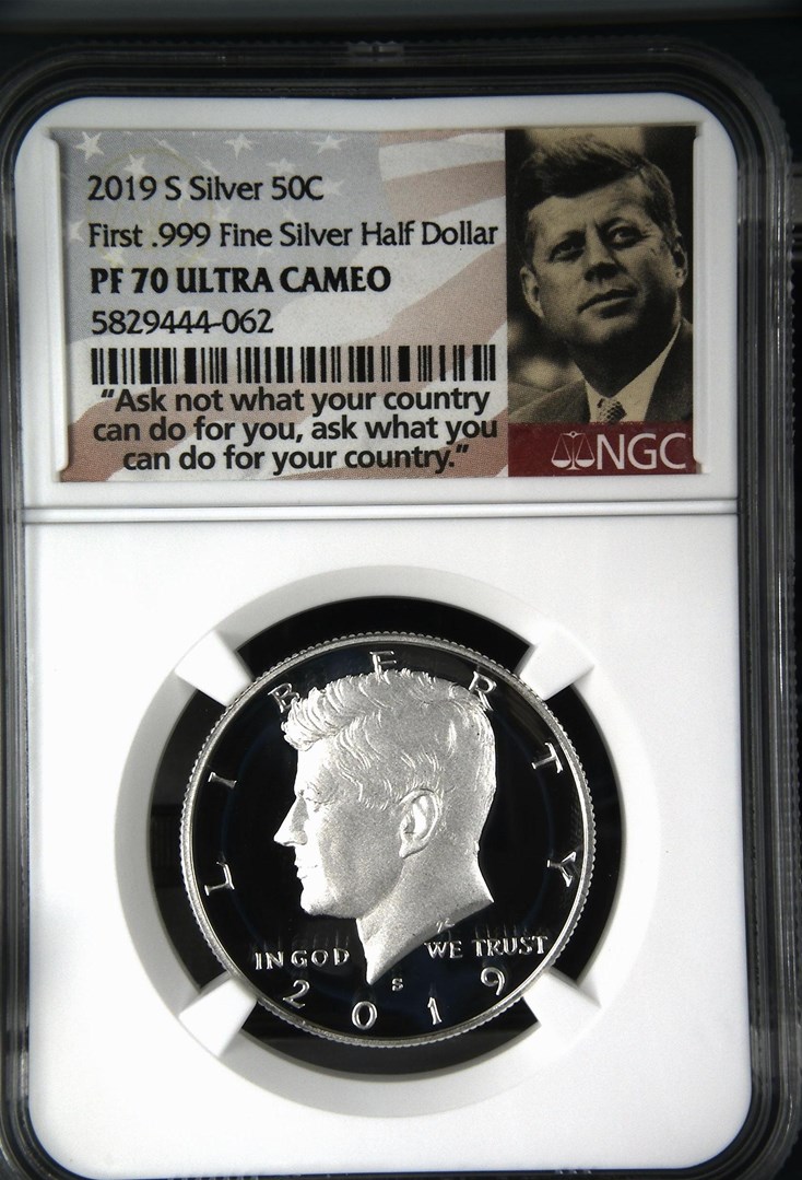2019 S Silver 50C PF | Coin Explorer | NGC