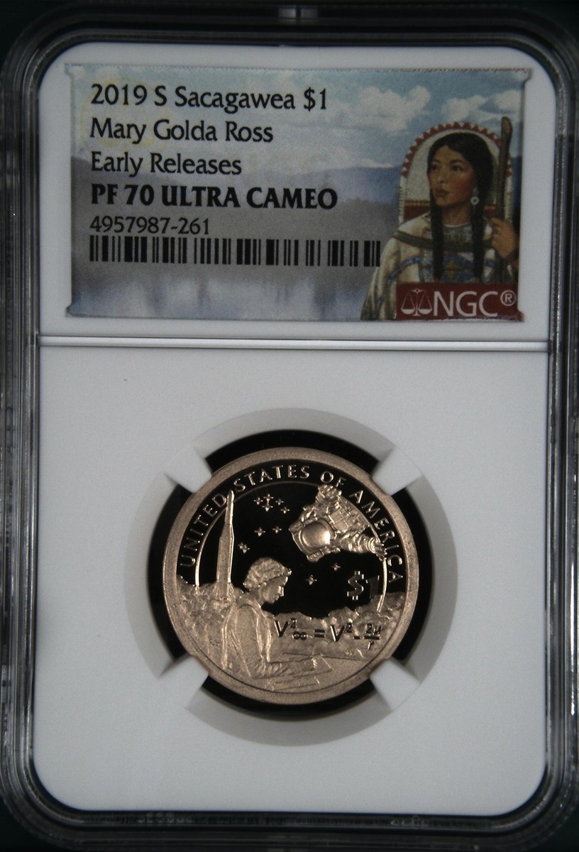 2019 S Sacagawea Mary Golda Ross $1 PF | Coin Explorer | NGC