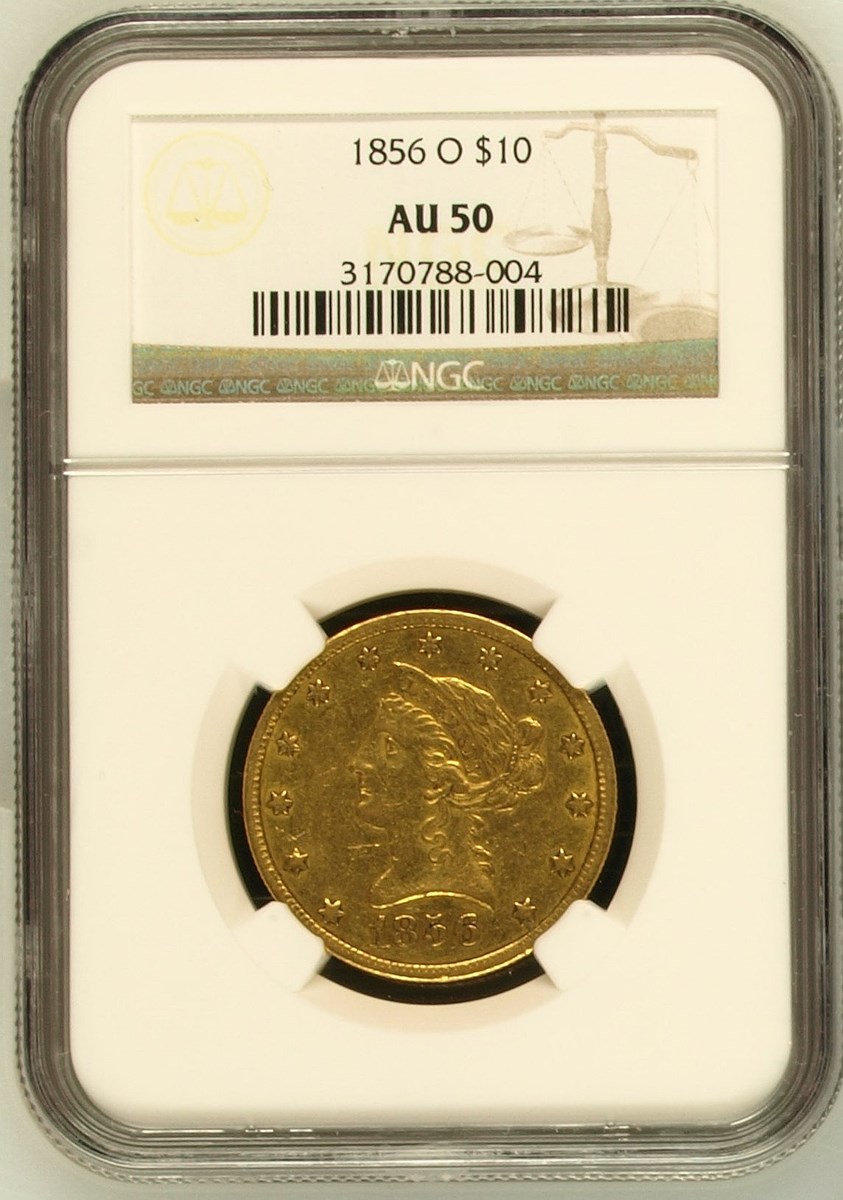 1856 O $10 MS | Coin Explorer | NGC