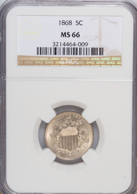 1868 5C MS | Coin Explorer | NGC