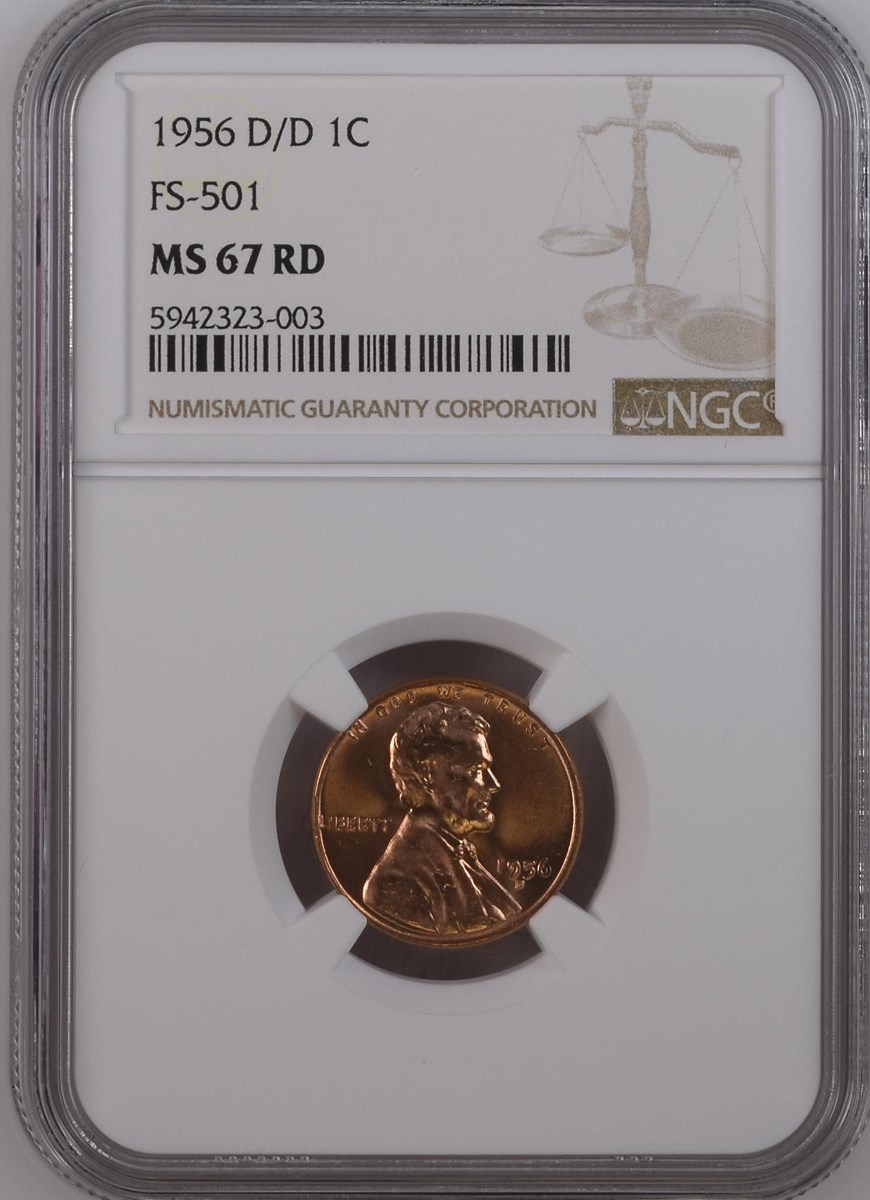 1956 イギリス 1/4ペニー NGC MS66 RD 資産防衛 1956 D 1C MS | Coin Explorer | NGC
