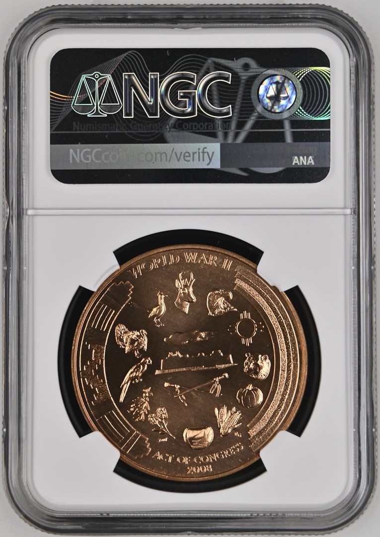 2013) BRONZE PUEBLO OF ACOMA 38mm MS | Coin Explorer | NGC
