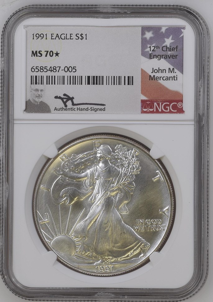 1991 EAGLE S$1 MS | Coin Explorer | NGC