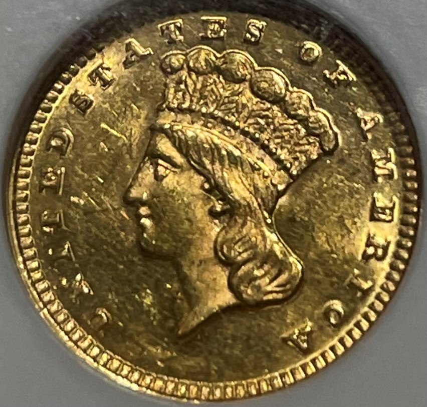 1869 G$1 MS | Coin Explorer | NGC
