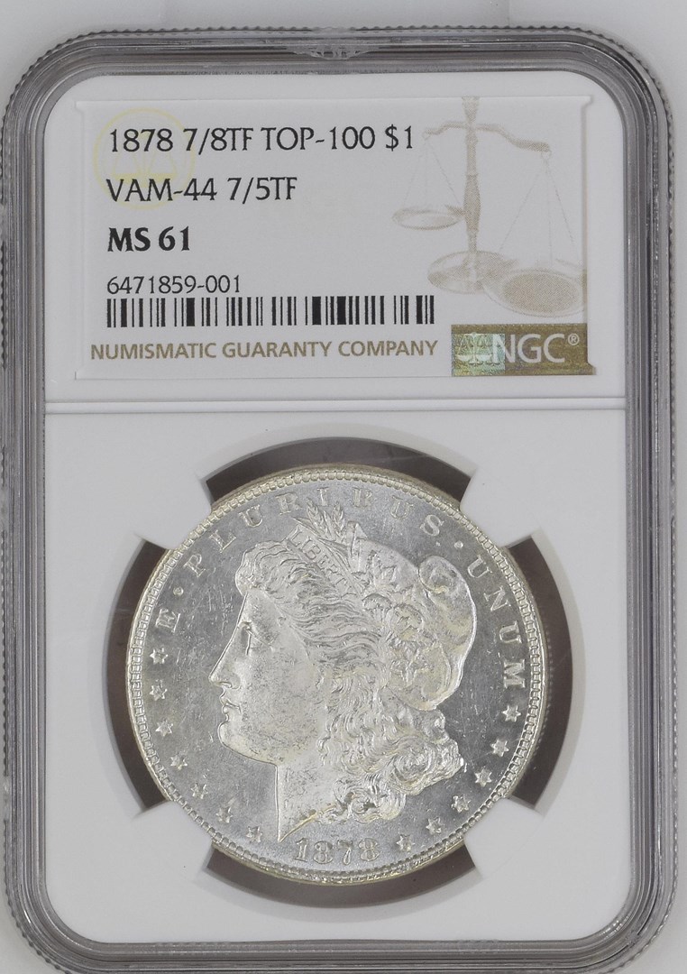 1878 7/8TF WEAK $1 MS | Coin Explorer | NGC