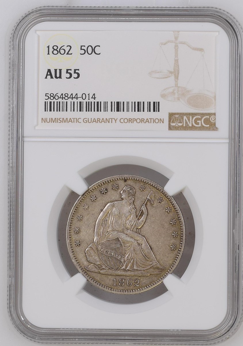 1862 50C MS | Coin Explorer | NGC