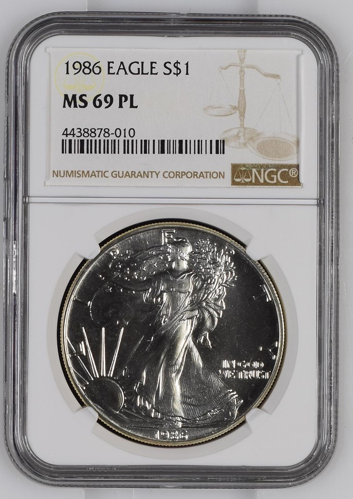 1986 EAGLE S$1 MS | Coin Explorer | NGC