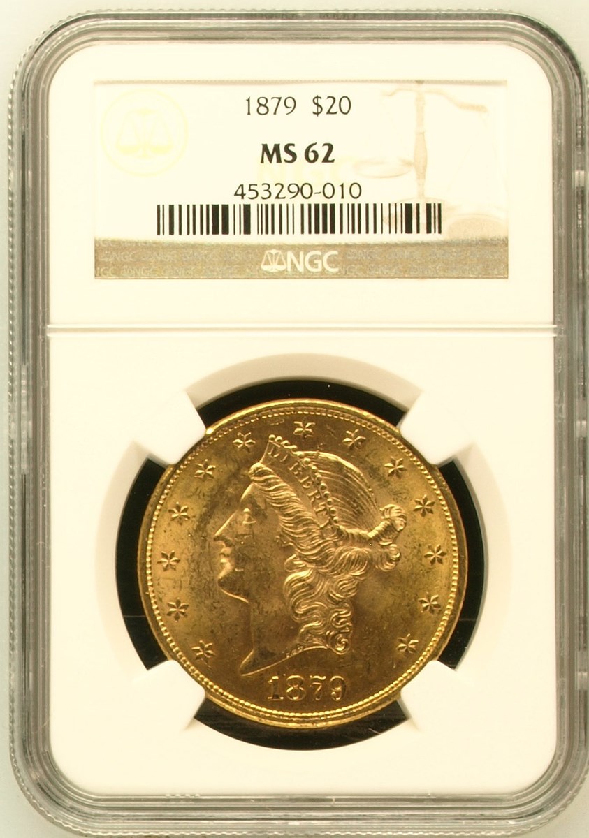 m１８　レア　大型フランス 記念メダル 【NGC MS62BN】1879年 1879 $20 MS | Coin Explorer | NGC