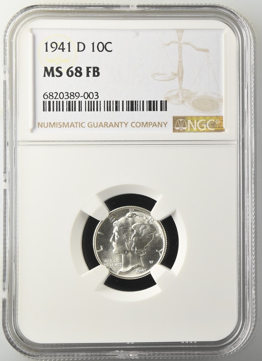 1941 D 10C MS | Coin Explorer | NGC
