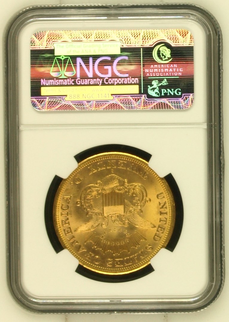 ◆佐々木兆さん　前金◆ 1865 S $20 MS | Coin Explorer | NGC