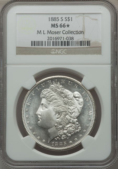 1885 S $1 MS | Coin Explorer | NGC