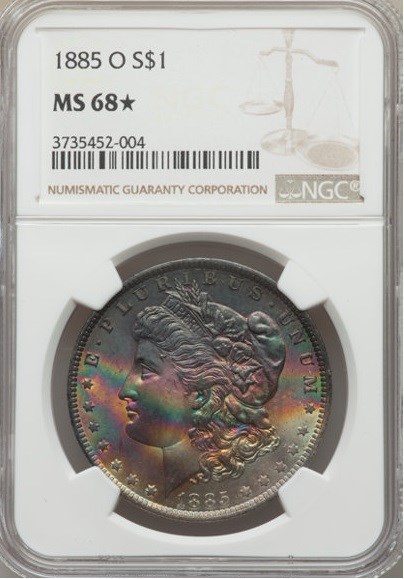 1885 O $1 MS | Coin Explorer | NGC
