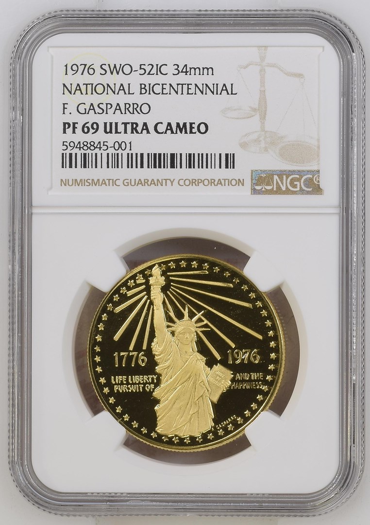 1976 SWO-52IC NATIONAL BICENTENNIAL 34mm PF | Coin Explorer | NGC