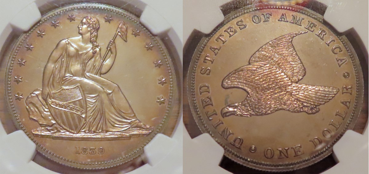 1839 SILVER GOBRECHT J-104 $1 | Coin Explorer | NGC