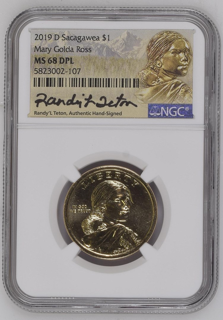 2019 D Sacagawea Mary Golda Ross $1 MS | Coin Explorer | NGC