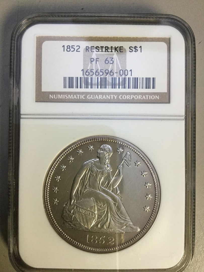 1852 RESTRIKE $1 PF | Coin Explorer | NGC