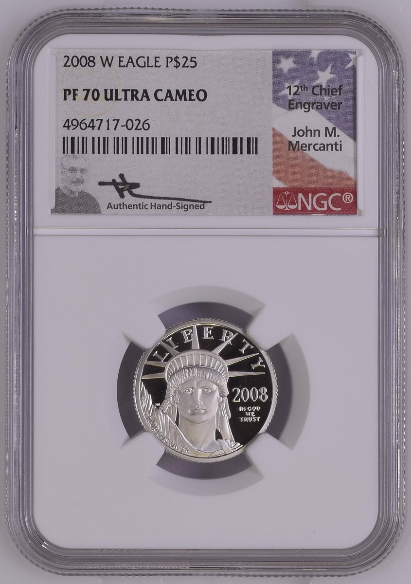 2008 W EAGLE P$25 PF | Coin Explorer | NGC