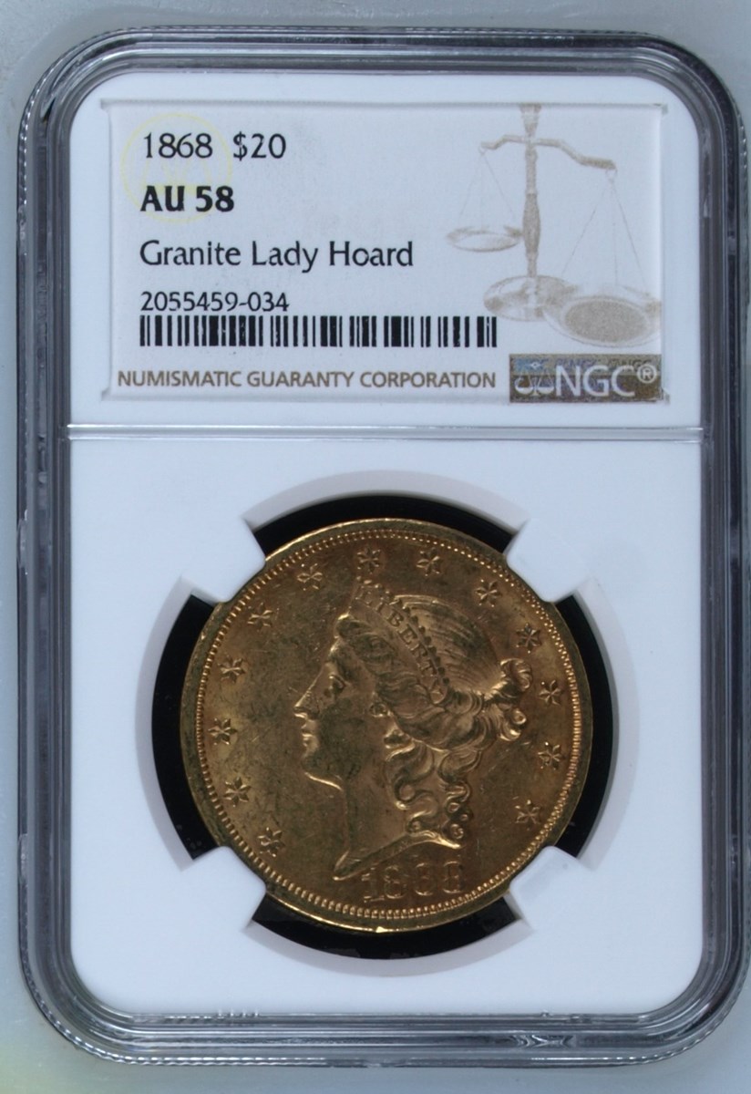1868 $20 MS | Coin Explorer | NGC