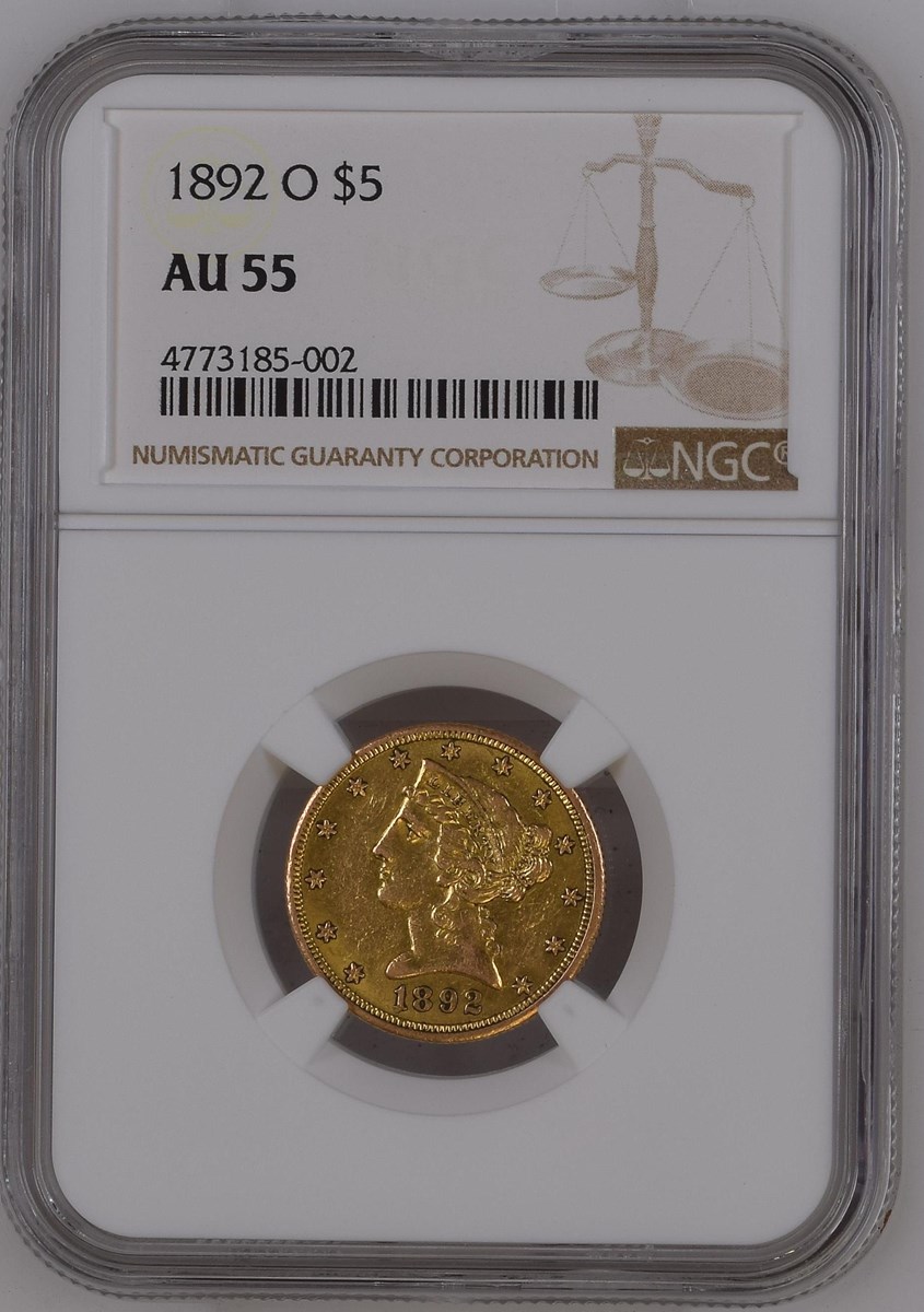 1892 O $5 MS | Coin Explorer | NGC