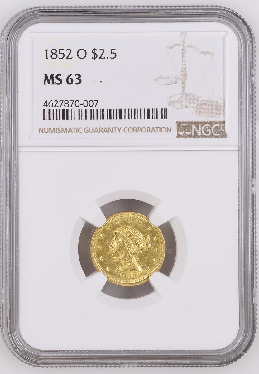 1852 O $2.5 MS | Coin Explorer | NGC