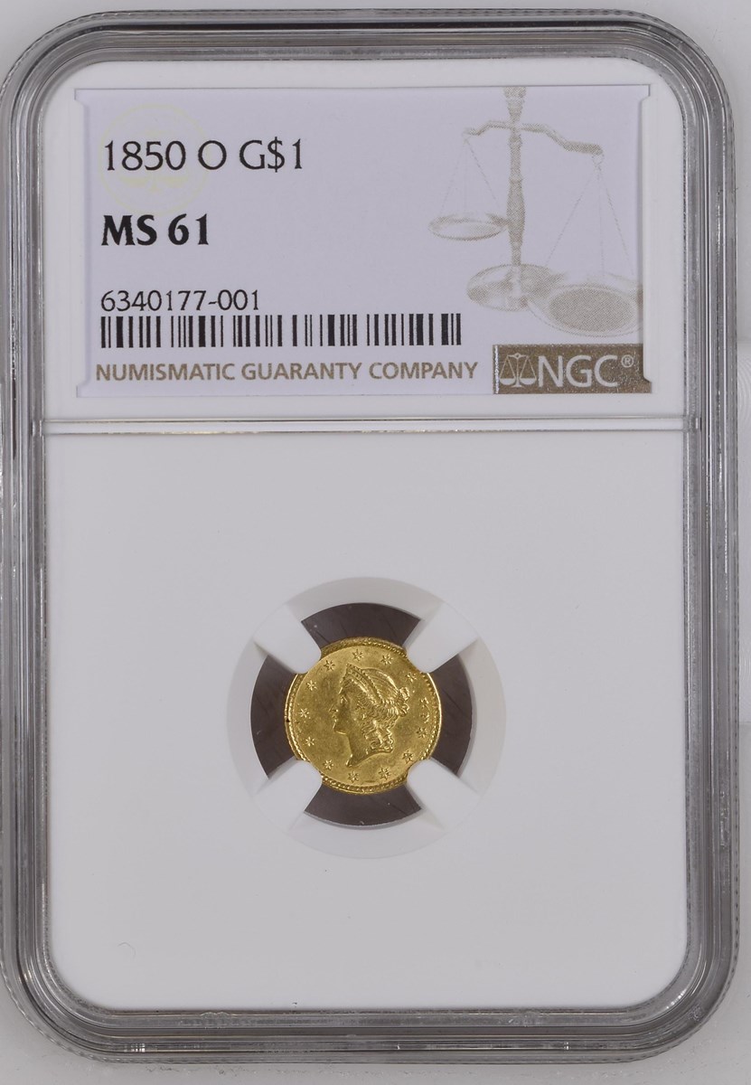 1850 O G$1 MS | Coin Explorer | NGC