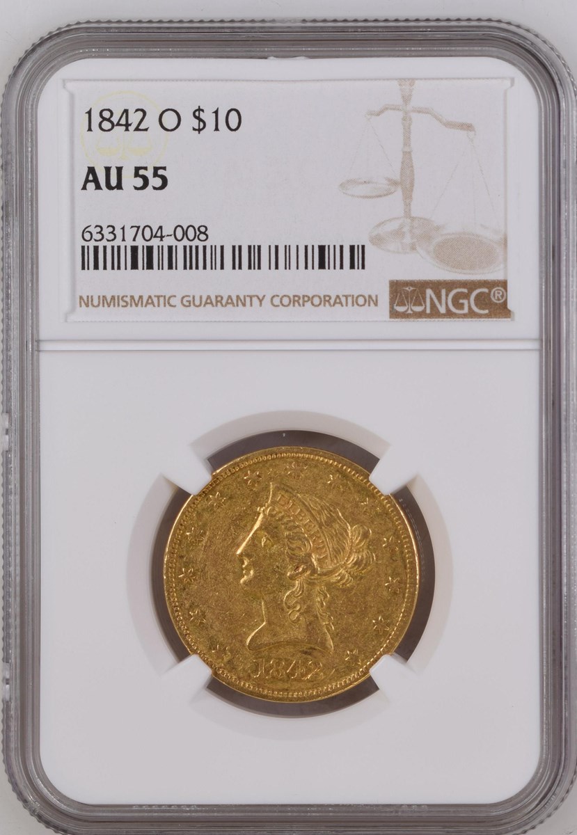 1842 O $10 MS | Coin Explorer | NGC