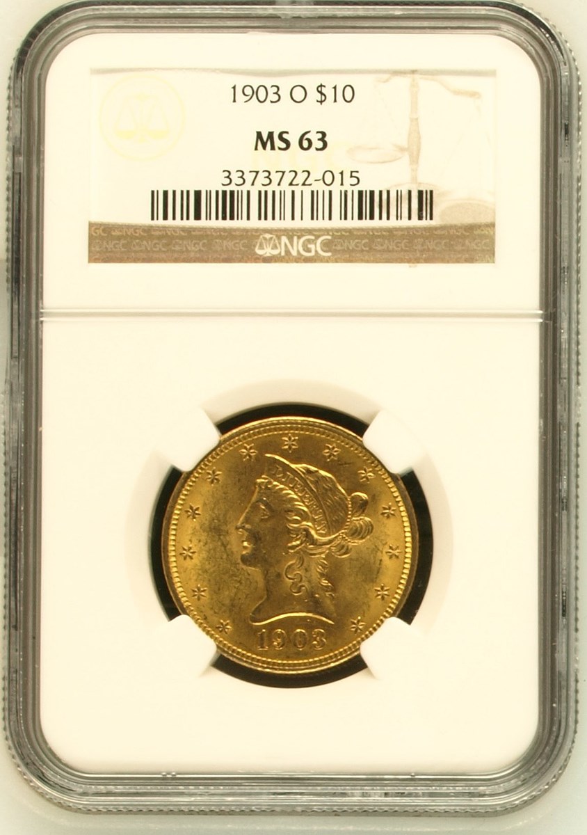 1903 O $10 MS | Coin Explorer | NGC