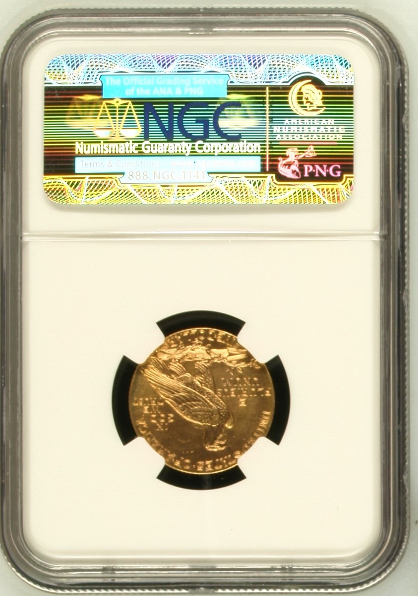 1908 INDIAN $5 MS | Coin Explorer | NGC