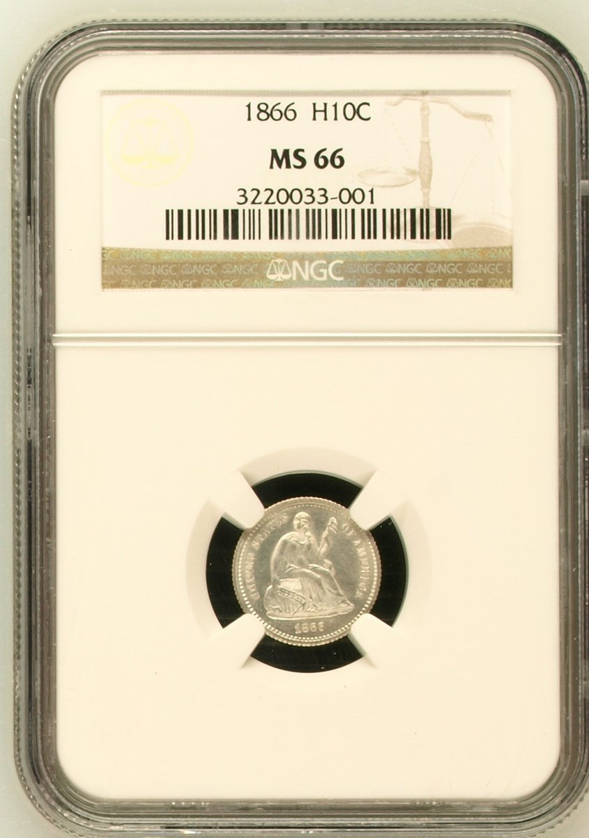 1866 H10C MS | Coin Explorer | NGC