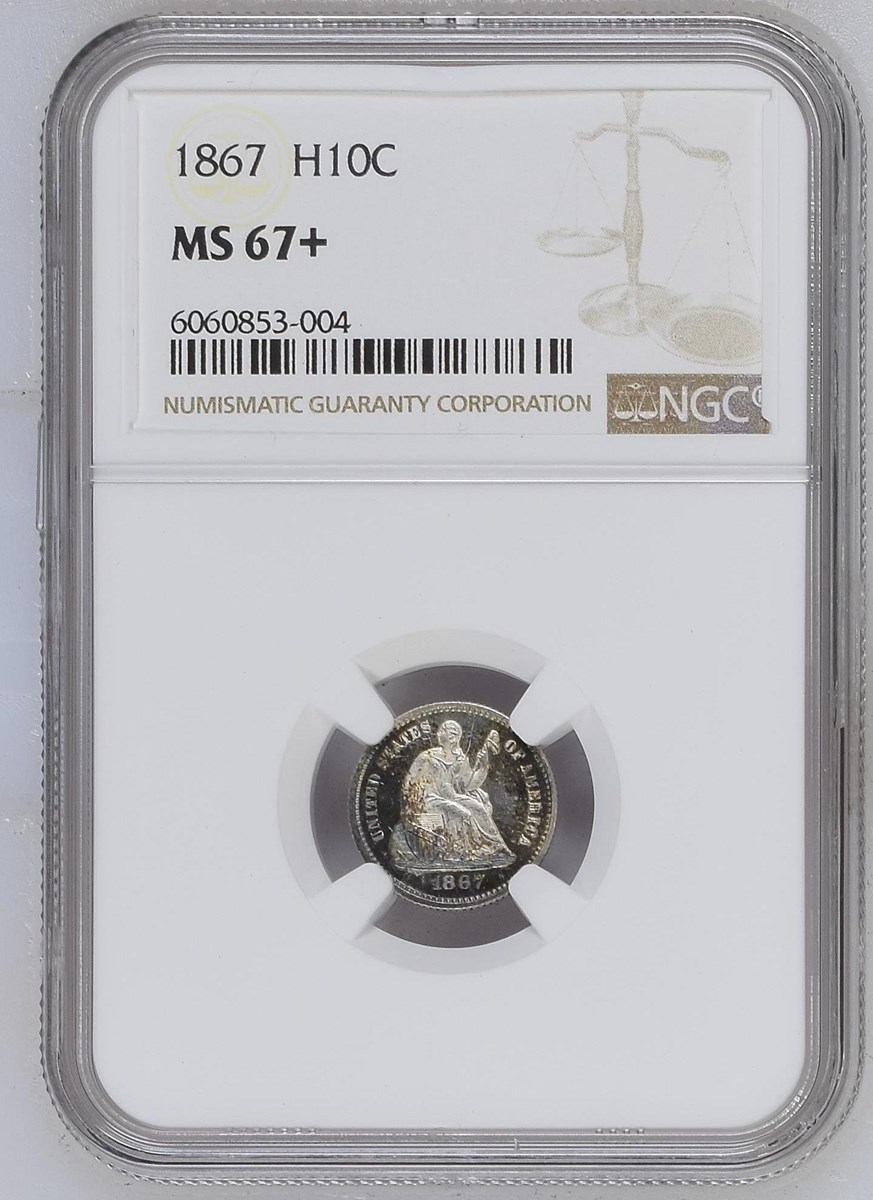 1867 H10C MS | Coin Explorer | NGC