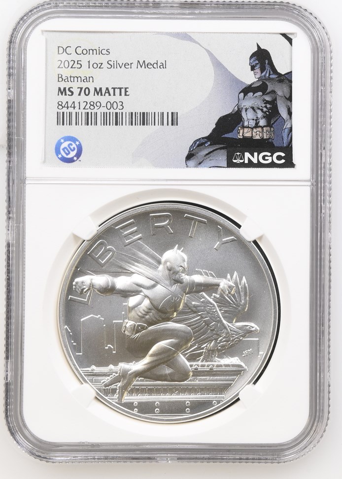 2025 1oz Silver Batman Medal MS | Coin Explorer | NGC