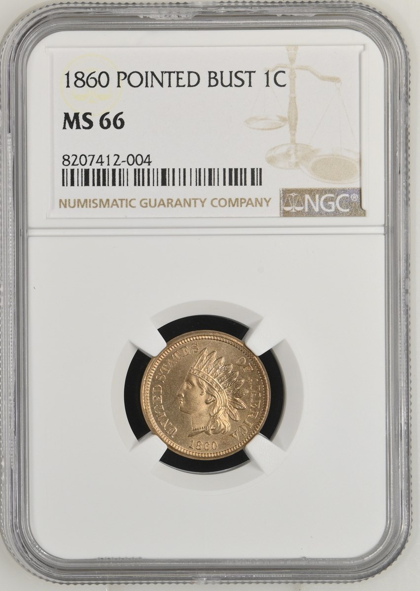 1860 1C MS | Coin Explorer | NGC