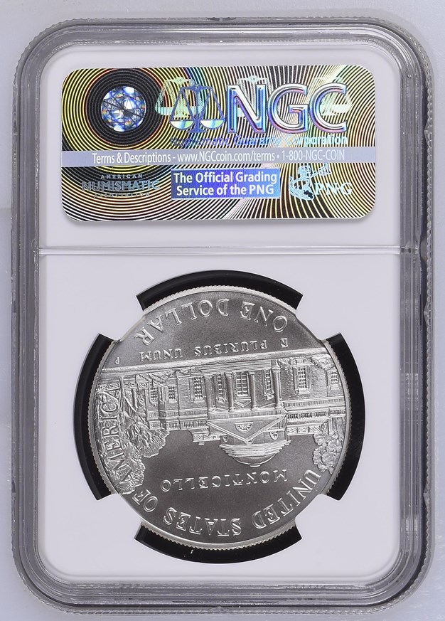 1993 P THOMAS JEFFERSON S$1 MS | Coin Explorer | NGC