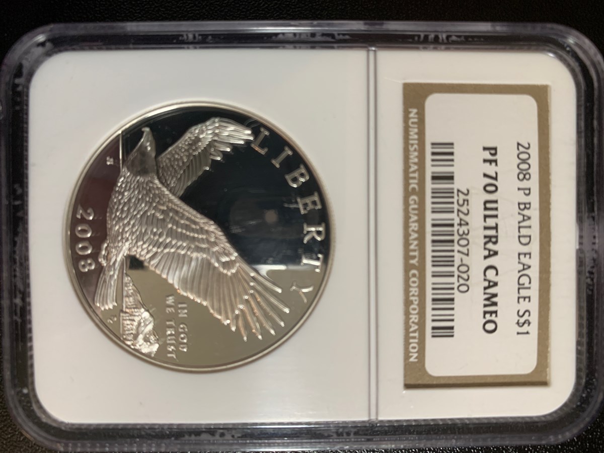 2008 P BALD EAGLE S$1 PF | Coin Explorer | NGC