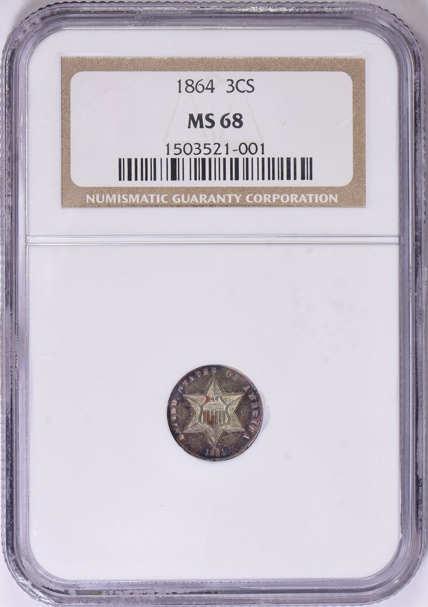 1864 3CS MS | Coin Explorer | NGC