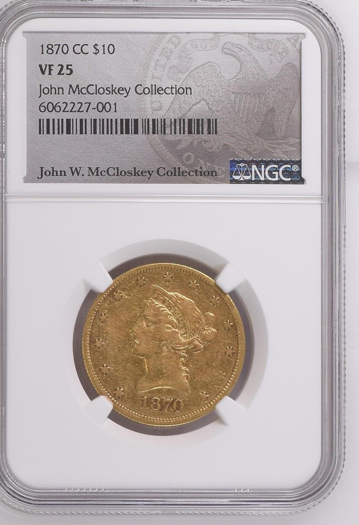1870 CC $10 MS | Coin Explorer | NGC