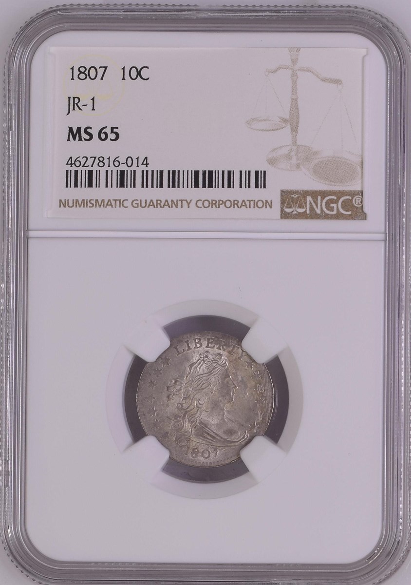 1807 JR-1 10C MS | Coin Explorer | NGC