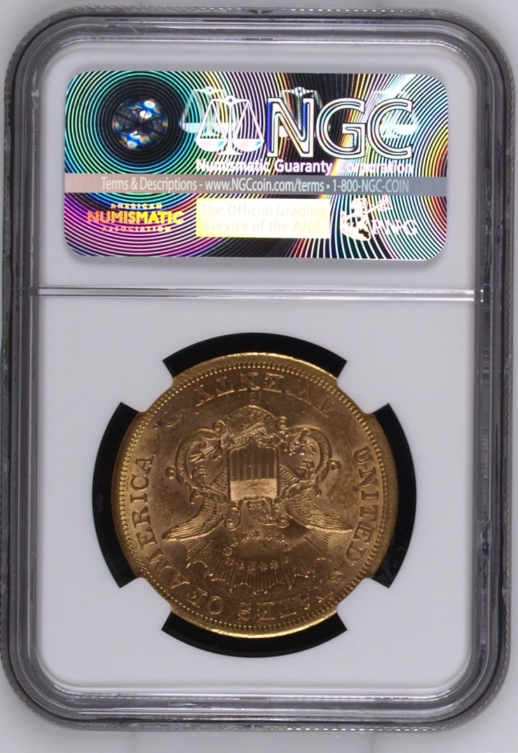 1866 S NO MOTTO $20 MS | Coin Explorer | NGC