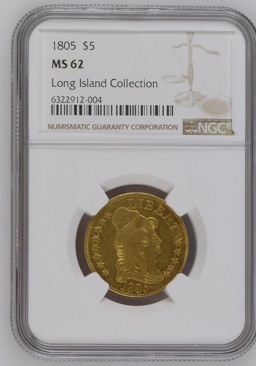 黄金　確認画像 1805 $5 MS | Coin Explorer | NGC