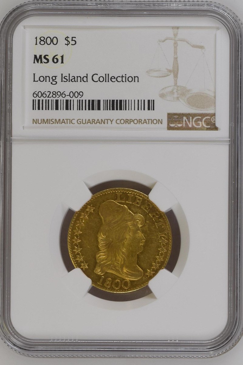 1800 $5 MS | Coin Explorer | NGC