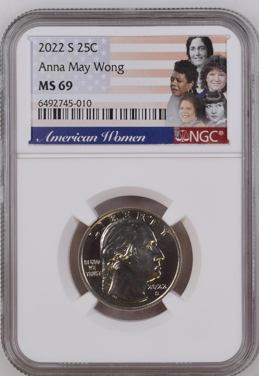 M,sまさ wo wonkey 2022 S Anna May Wong 25C MS | Coin Explorer | NGC