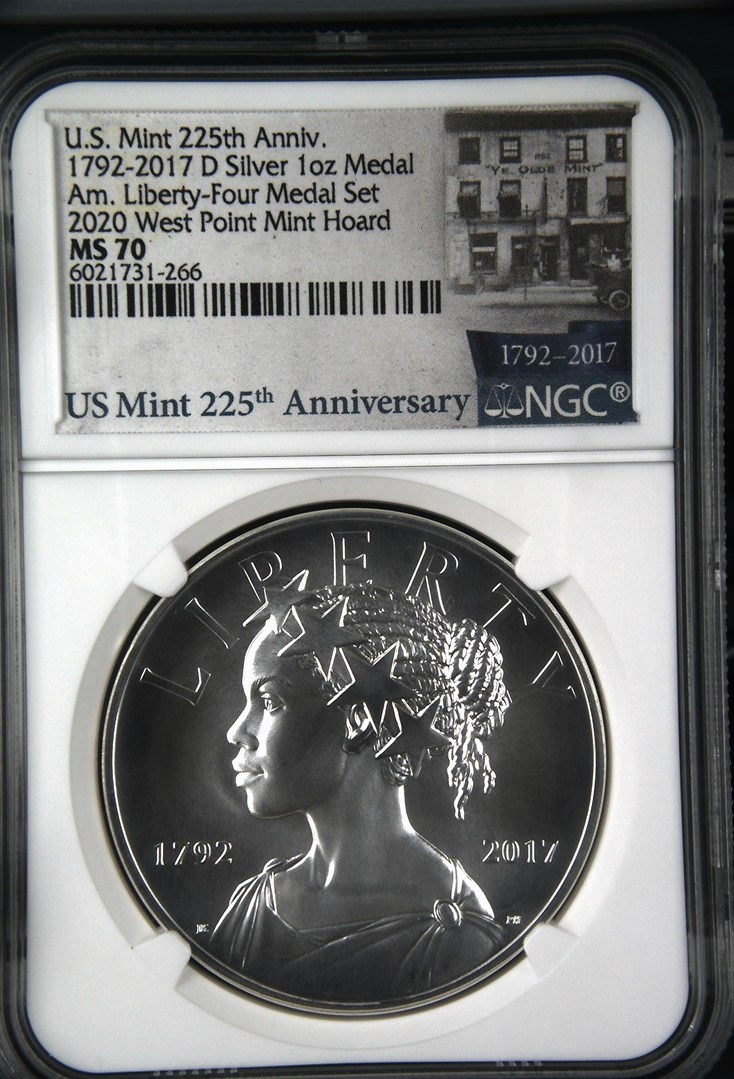 1792-2017 D SILVER 1oz AM. LIBERTY FOUR-MEDAL SE M | Coin Explorer