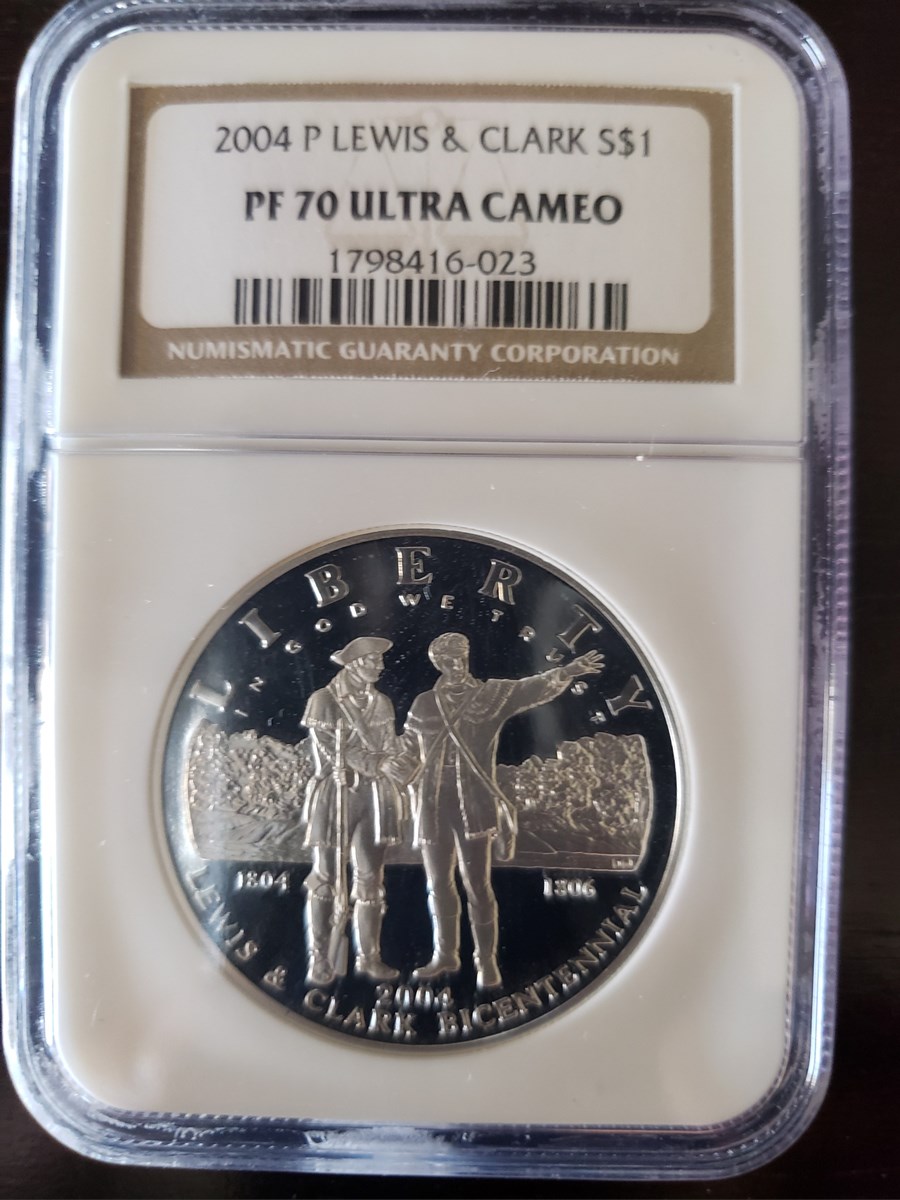2004 P LEWIS & CLARK EXPEDITION S$1 PF | Coin Explorer | NGC