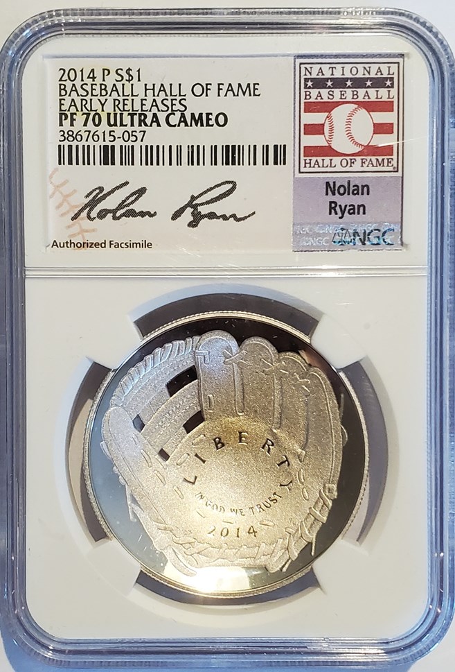 2014 P BASEBALL HALL OF FAME S$1 PF | Coin Explorer | NGC