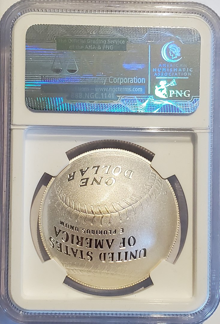 2014 P BASEBALL HALL OF FAME S$1 PF | Coin Explorer | NGC