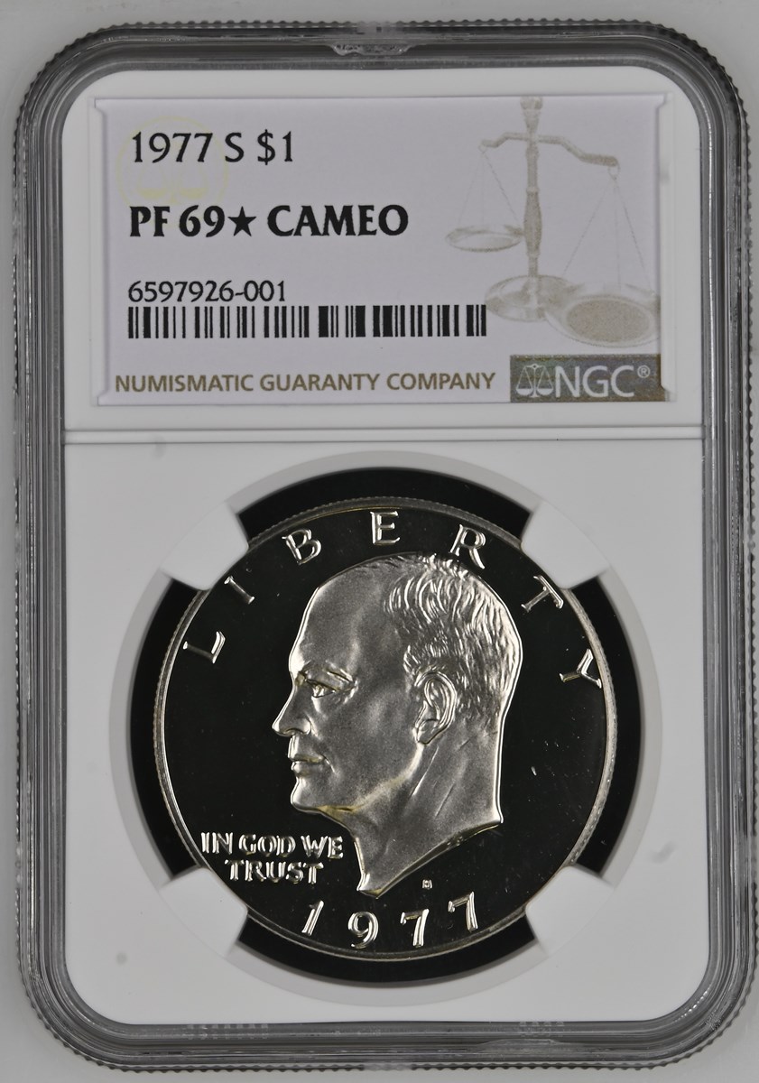1977 S $1 PF | Coin Explorer | NGC