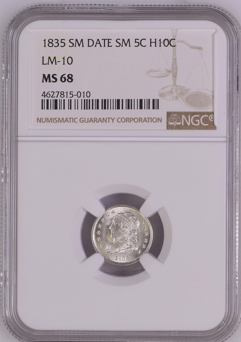 1835 H10C MS | Coin Explorer | NGC