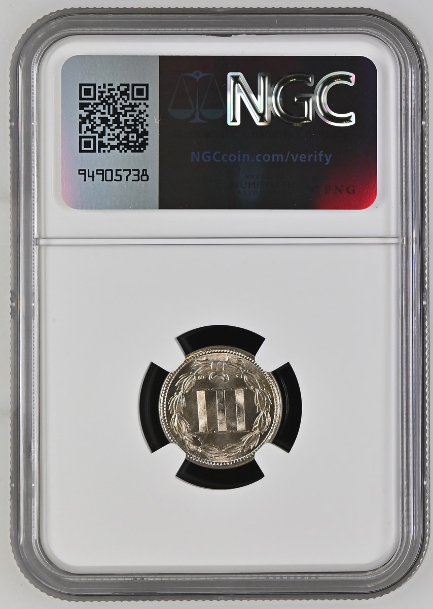 1865 3CN MS | Coin Explorer | NGC